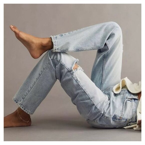 FREE PEOPLE • Lasso Jeans in True Blue - Picture 1 of 14
